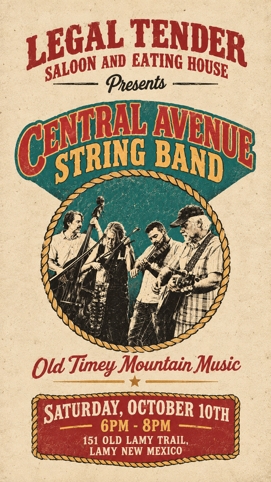 CENTRAL AVENUE STRING BAND Poster